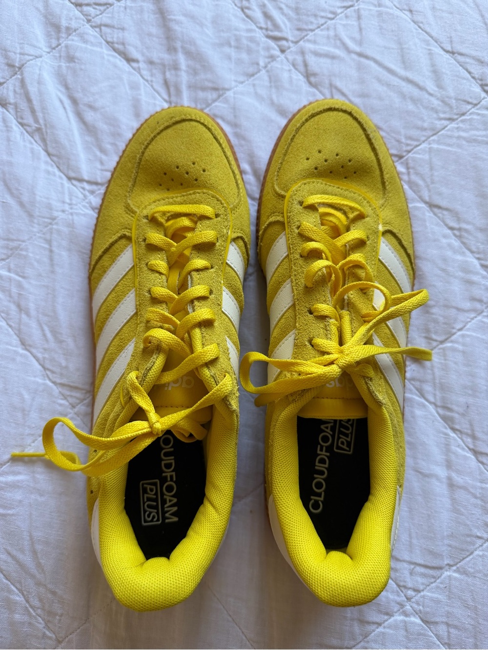 Women’s Adidas Gazelle bright neon yellow